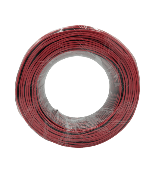 Kentech WR05R1 0.5mm Dual-Core Red & Black Speaker Cable (100-Meter Roll) - 