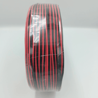 Kentech WR05R1 0.5mm Dual-Core Red & Black Speaker Cable (100-Meter Roll) - 
