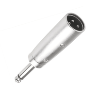 Kentech XLR Male to 6.35mm Mono Male Adaptor - 