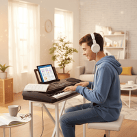 Keynote Keyboard PKN - 60 61 Key Standard 12 Songs & 128 Rhythm - 