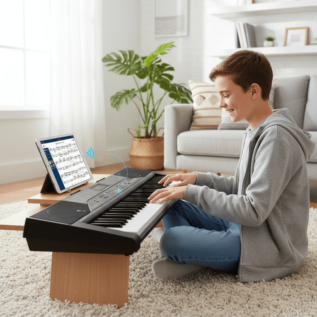 Keynotes Keyboard Keynote Keyboard PKN-93B 61 Key Standard with Bluetooth Keyboards ...