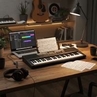 Keynote Keyboard PKN - 95U 61 Key Standard with the Lighting - 