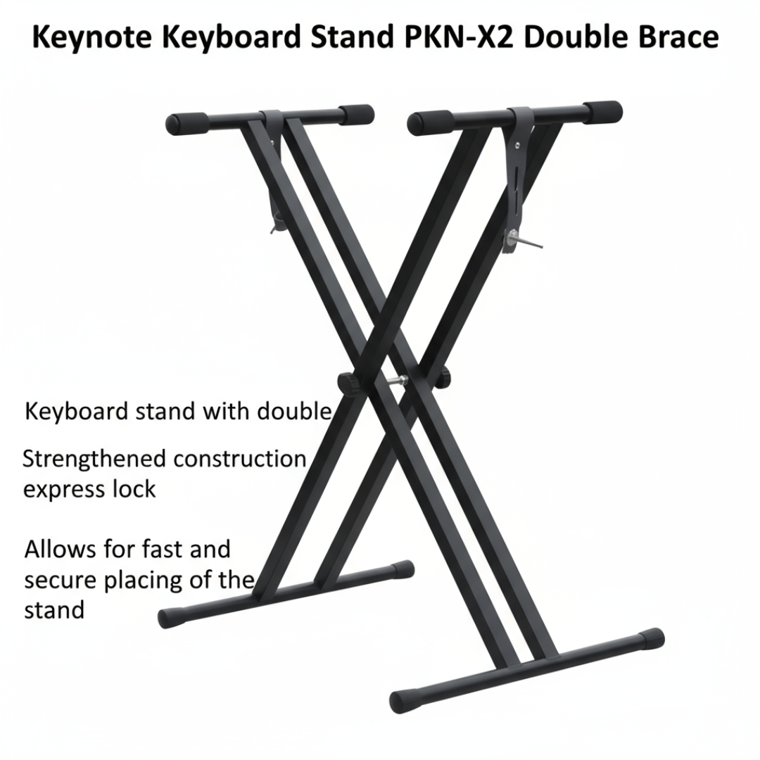 Key Note Stand Keynote Keyboard Stand PKN-X2 Double Brace Keyboards/Pianos/Accessories ...