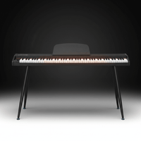 Keynote PKN-88 Portable 88-Key Digital Piano with Stand & 3-Pedal Unit (Black) - 