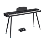 Keynote PKN-88 Portable 88-Key Digital Piano with Stand & 3-Pedal Unit (Black) - 