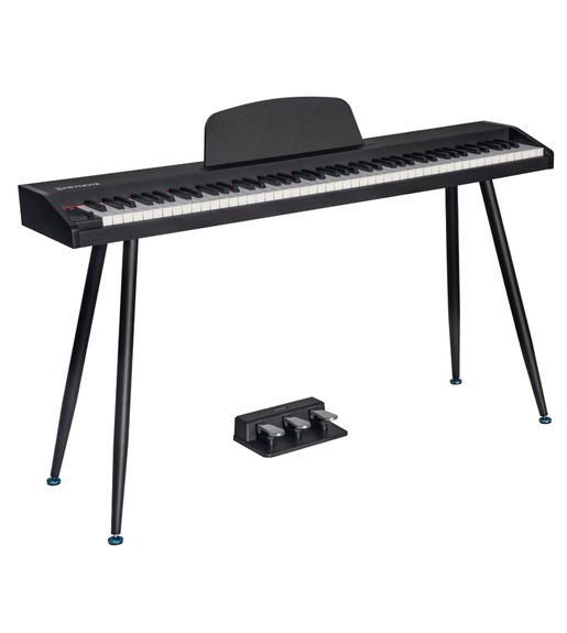 Keynote PKN-88 Portable 88-Key Digital Piano with Stand & 3-Pedal Unit (Black) - 