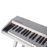 Keynote PKN-88 Portable 88-Key Digital Piano with Stand & 3-Pedal Unit (White) - 