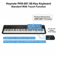 Keynote PKN - 881 88 - Key Keyboard Standard With Touch Function - 