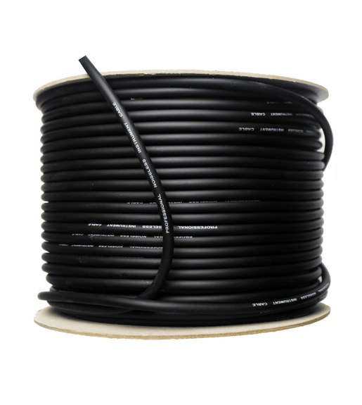 Leem SRC-101 Unbalanced Instrument Cable – 100m Roll (Black) - 