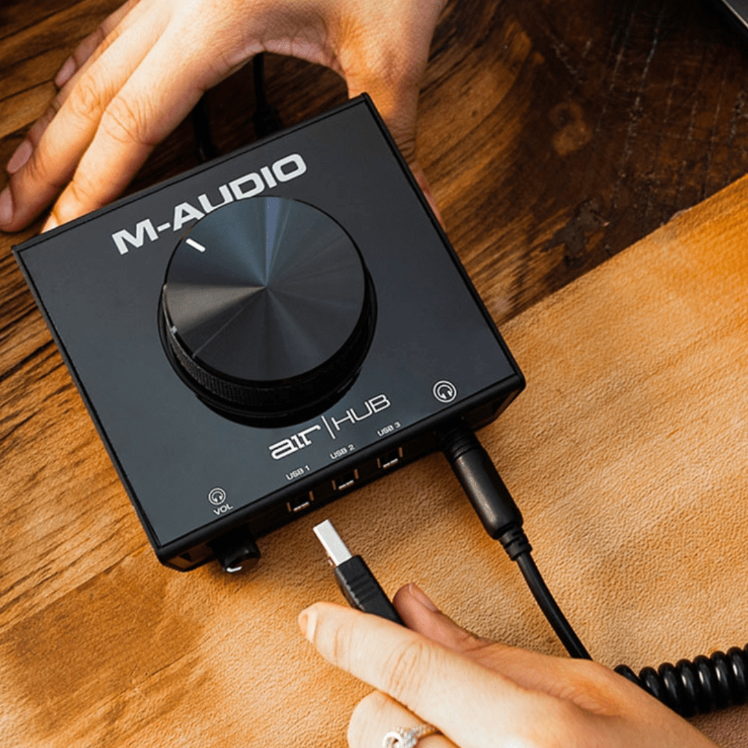 Processor Audio Interface M-Audio AIRXHUB usb palyback interface with built in hub Digital ...