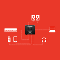 M - Audio AIRXHUB usb palyback interface with built in hub - 694318024430