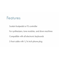 M - Audio SP - 1 Sustain Pedal for Keyboards - 612391650001