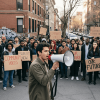 Megaphone 15W 12V with Siren + 20 Seconds Recording Function - 