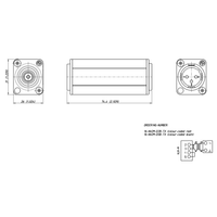 Neutrik NA2M-D2B-TX 3-Pin Male XLR to RCA Balancing Audio Transformer - 0632963588662
