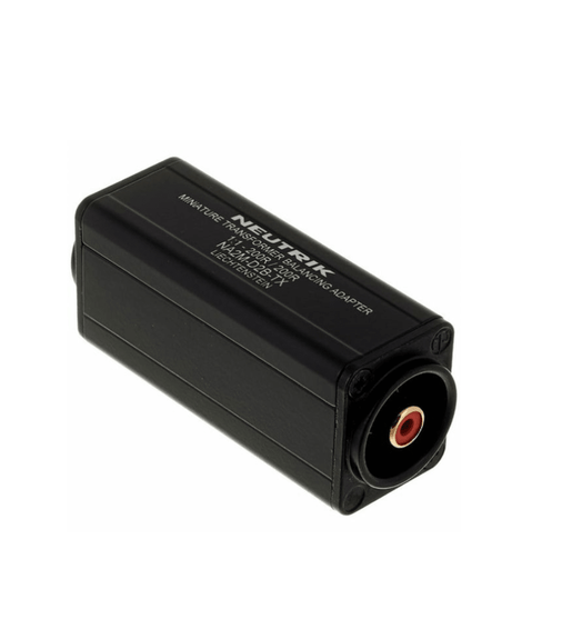 Neutrik NA2M-D2B-TX 3-Pin Male XLR to RCA Balancing Audio Transformer - 0632963588662