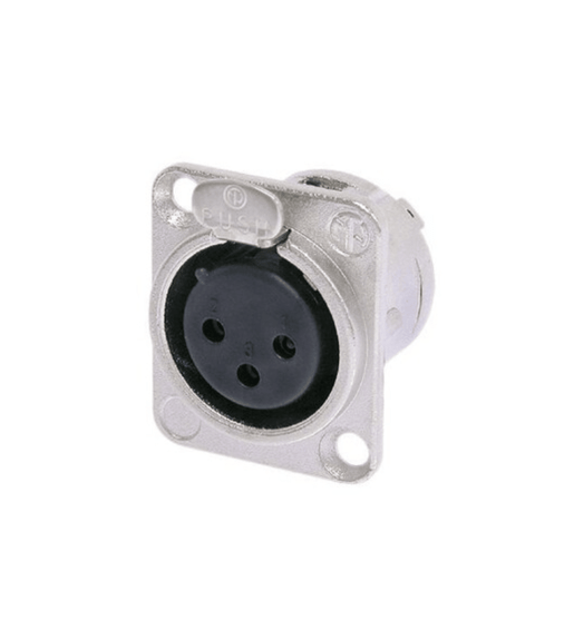 NEUTRIK NC3FD-L-1 XLR CHASSIS FEMALE 3PIN - 848864000756