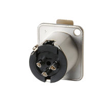 Neutrik NC3FD - V 3 - Pin Female XLR Chassis Connector – Vertical PCB Mount (D - Series) - 4049371066761