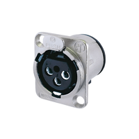 Neutrik NC3FD - V 3 - Pin Female XLR Chassis Connector – Vertical PCB Mount (D - Series) - 4049371066761