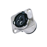 Neutrik NC3FD - V 3 - Pin Female XLR Chassis Connector – Vertical PCB Mount (D - Series) - 4049371066761