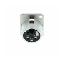 Neutrik NC3MD-L-1 3-Pin Male XLR Chassis Mount Connector - Nickel - 7613187000851