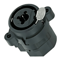 Neutrik NCJ9FI - H XLR 6.35mm Jack Combo Chassis PCB Mount Connector - 7613187006202