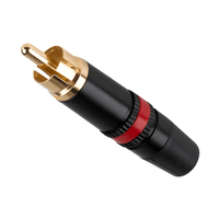 Neutrik Rean NYS373 - 2 RCA Plug Connector Red - 7613187010231