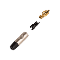 Neutrik RF2C-AU-0 RCA Phono Male Connector with Black Boot - 7613187015045