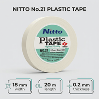 NITTO NIWHITE20 PVC Electrical Insulation Tape 20m (White) - 6009691064517