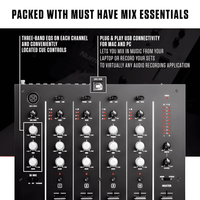 Numark M6USB Black 4 Channel DJ mixer - 778965425137