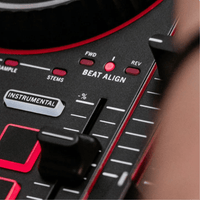 Numark Party Mix III 2-Channel DJ Controller with Built-in Light Show (Black) - 0676762192415