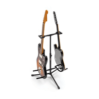 On - Stage GS7221BD Delux Folding Double Guitar Stand - 659814517176