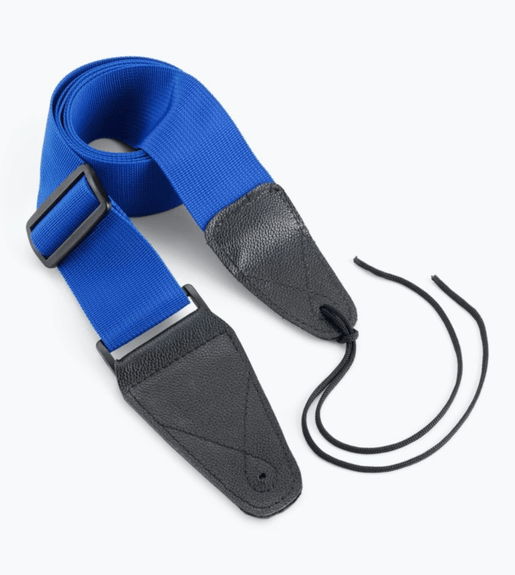On - Stage GSA10BL Guitar Strap with Leather Ends - 659814497423