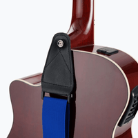 On - Stage GSA10BL Guitar Strap with Leather Ends - 659814497423