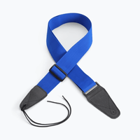 On - Stage GSA10BL Guitar Strap with Leather Ends - 659814497423