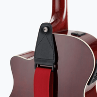 On - Stage GSA10RD Guitar Strap with Leather Ends - 659814497416