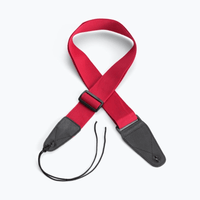 On - Stage GSA10RD Guitar Strap with Leather Ends - 659814497416