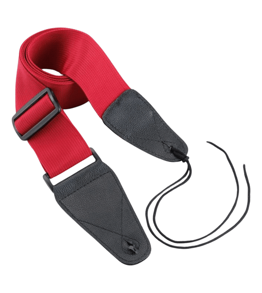 On - Stage GSA10RD Guitar Strap with Leather Ends - 659814497416
