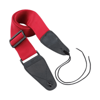 On - Stage GSA10RD Guitar Strap with Leather Ends - 659814497416