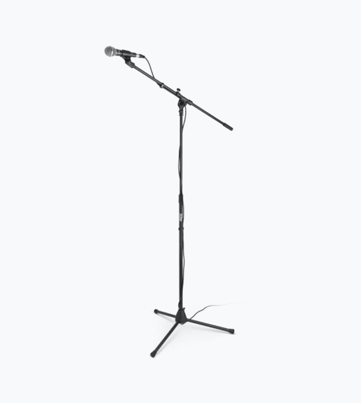 On - Stage MS7701B Euro Boom Microphone Stand – Black - 659814720101