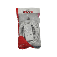 PAYS EXT05M 5m Extension Cord with 3-Pin Coupler Socket - 