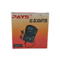 Pays JUSB05D/5-LLA500G AC/DC Power Supply Adapter (12V DC 500mA - Black) - 