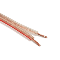 Pays WMONS4 2.5mm Clear Speaker Cable with Red & Blue Trace (100m Roll) - 