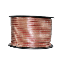 Pays WMONS4 2.5mm Clear Speaker Cable with Red & Blue Trace (100m Roll) - 