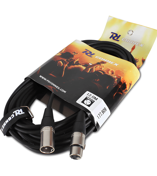 PD Connex 177.909PDC DMX Cable XLR Male - XLR Female 12m - 