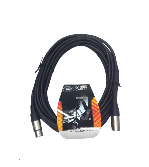 Peavey 00576240 PV 25-Foot Low-Z XLR Male to XLR Female Mic Cable - 00014367107579