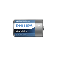 Philips D Size Alkaline Batteries 1.5v - 2 Pack - 8712581550448
