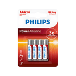 Philips LR03 AAA Power Alkaline Batteries 1.5V - 4 Pack - 4895229119024