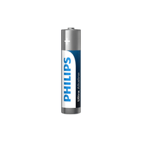 Philips LR03E4B AAA Batteries 1.5V - Pack of 4 - 8712581 550363