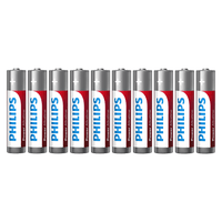 Phillips LR03P4B/10 AAA Alkaline Batteries 1.5v - Box of 12 Batteries - 8712581549824