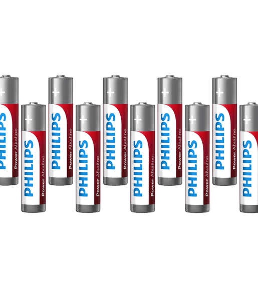 Phillips LR03P4B/10 AAA Alkaline Batteries 1.5v - Box of 12 Batteries - 8712581549824